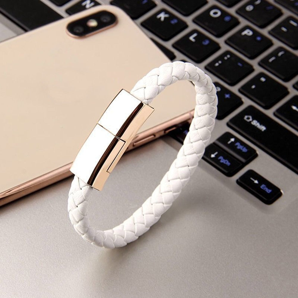 Portable Fast Charging Bracelet Data Cable 2.0