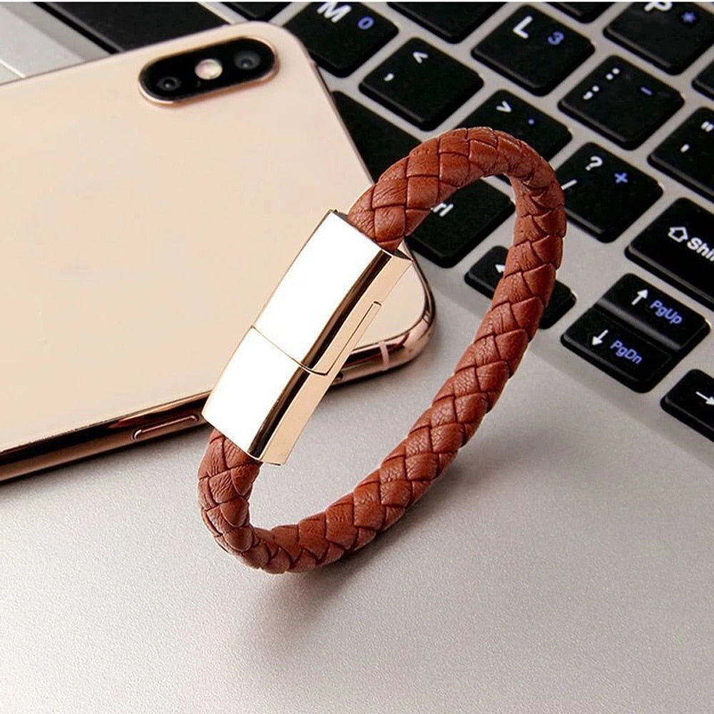 Portable Fast Charging Bracelet Data Cable 2.0