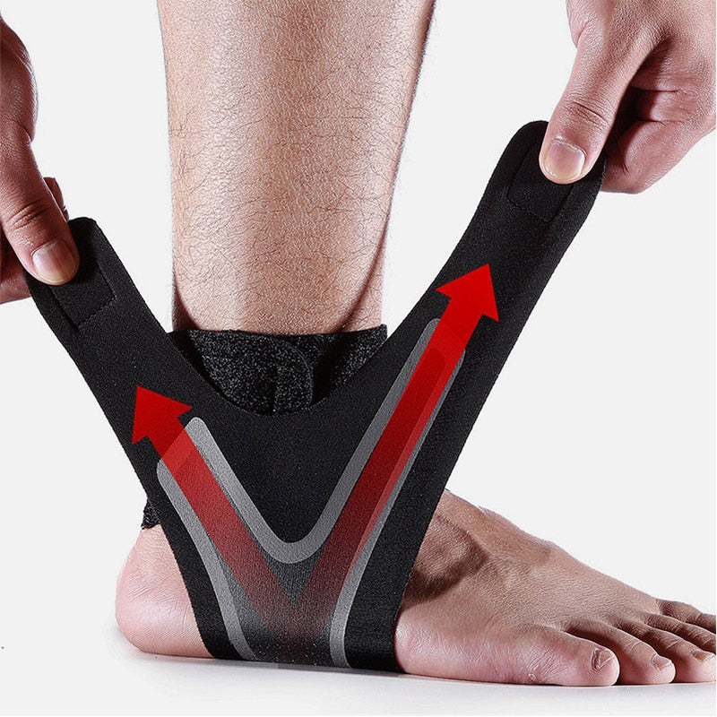 Ankle compression brace