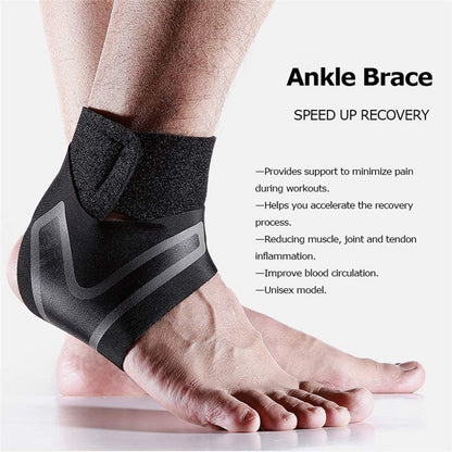 Ankle compression brace